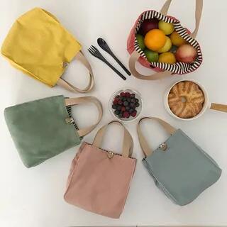 Plain Lunch Bag Lunch Bag & Corduroy - Blue by TangTangBags