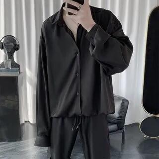 Long-Sleeve Plain Shirt Black | POSI by POSI