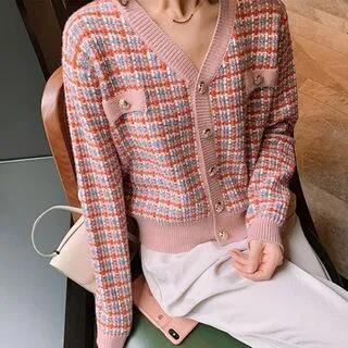 Tweed Cardigan Black by Odestra