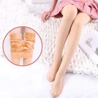 Fleece Lined Tights / Leggings Normal Edition + Nude (Pantyhose) by Gentiana