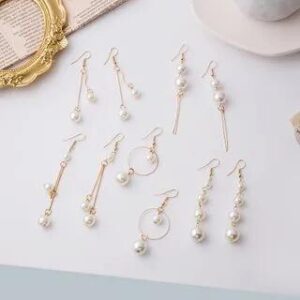 Faux Pearl Drop Earring 1 Pair - E29015 | PANGU 282474474