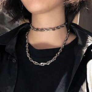 Stainless Steel Choker / Necklace As Shown In Figure - 32cm | PANGU 282479440