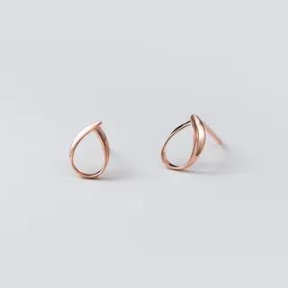 925 Sterling Silver Stud Earring 1 Pair - Rose Gold | A’ROCH by A’ROCH