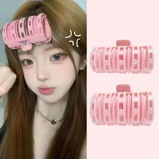 Jael - Hair Fringe Styling Clip / Set Set of 2 - Pink - L & S by Jael