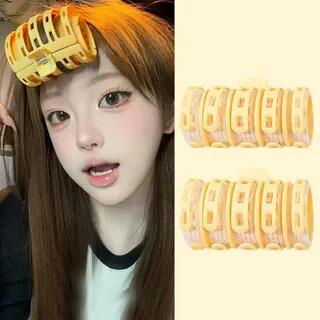 Jael - Hair Fringe Styling Clip / Set Set of 2 - Yellow - L & S by Jael