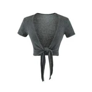 Grey Tie Front Crop Top: Understated Statement and Styling Ideas Grey Tie Front Crop Top