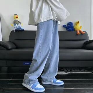 Mid Rise Washed Wide Leg Jeans Blue | Wescosso by Wescosso