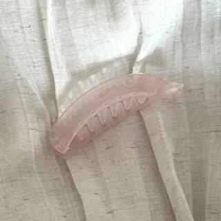 Plain Banana Clip 04 - Transparent Pink | Mentosi by Mentosi