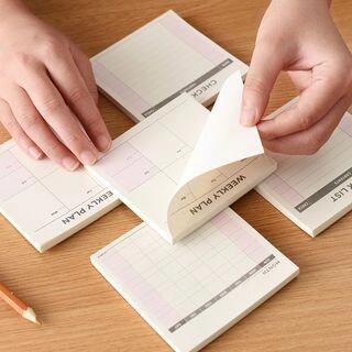 Mini Schedule Note Pad Monthly Plan | princesseria by princesseria