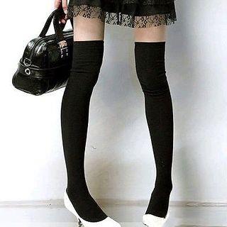 Thigh High Socks Gray by Melon Juice