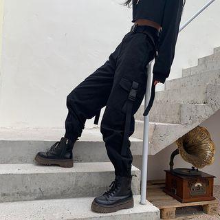 Cargo Harem Pants Black by Giuliana