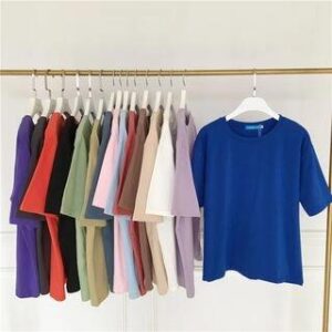 Crew-Neck Short-Sleeve T-Shirt Light Purple 83608684
