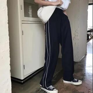 Striped Side Sweatpants As Shown In Figure by ANORA