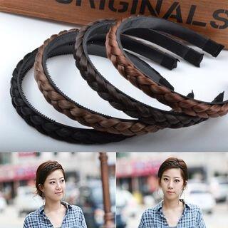 Braided Headband Wine Red by LIDO