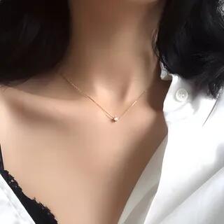 925 Sterling Silver Rhinestone Pendant Necklace Gold | Jael by Jael