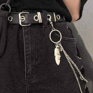 Faux Leather Belt Thick - Chain | CIMAO by CIMAO