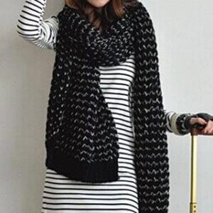 Chunky Knit Scarf Red 94924430