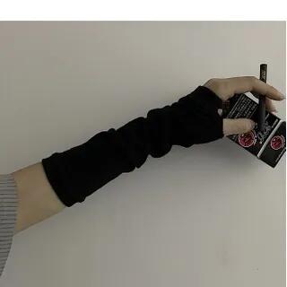 Fingerless Gloves Black by Koiyua