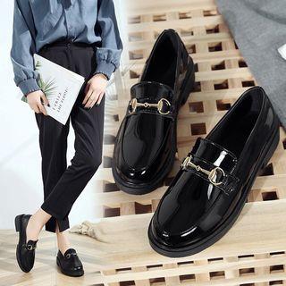 Buckled Loafers Matte Black by Bolitin