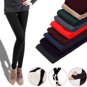 Fleece-Lined Tights Gray - Full Coverage 98496091