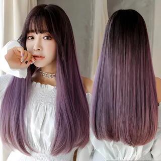 Long Full Wig - Straight Short - Brown - 45cm by SEVENQ