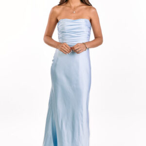 Alexia Blue Strapless Maxi Dress