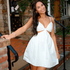 Amorgos White Mini Dress