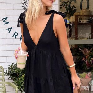 Angel Girl Black Mini Dress