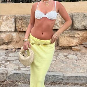 Anna Yellow Maxi Skirt