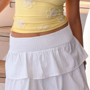 Baxley White Mini Skirt