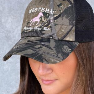 Beginning Camo Print Pony Club Trucker Cap