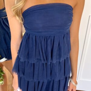 Birthday Girl Navy Mini Party Dress