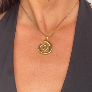 Caledonia Gold Swirl Necklace
