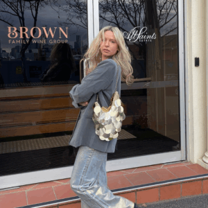 Chrome Cascade Gold Metallic Jeans