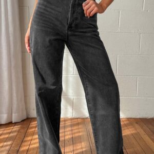 Essie Black Straight Leg Jeans
