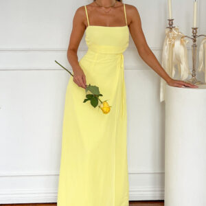 Flossie Yellow Maxi Sleeveless Dress