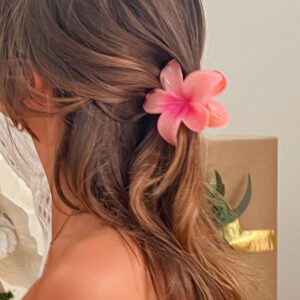 Frangipani Pink Flower Clip