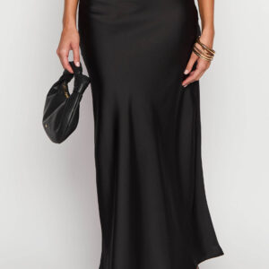 Genevieve Black Maxi Skirt