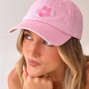 Hibiscus Pink Washed Cap