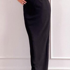 Jacqulin Black Maxi Skirt