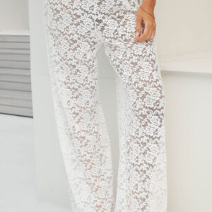 Jev White Lace Pants