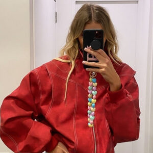 Lioness Vista Crimson Bomber Jacket