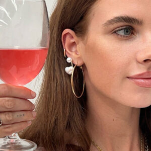 Luxe Lattice Gold Hoop Earrings 3 Pack