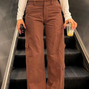 Millie Brown Low Rise Cargo Trousers