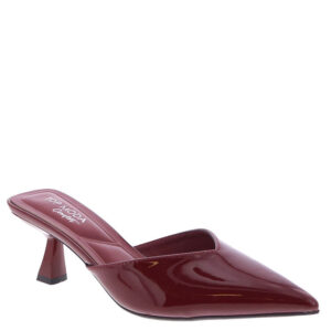 Morley Cherry Red Patent Mule Heels