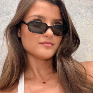Otra Eyewear Frankie Black Rectangle Sunglasses