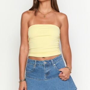 Quinley Mid Wash Denim Mini Skirt