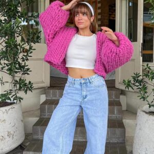 She’s Yours Light Wash Denim Wide Leg Boyfriend Jeans