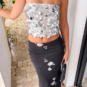 Shyla Black Maxi Skirt
