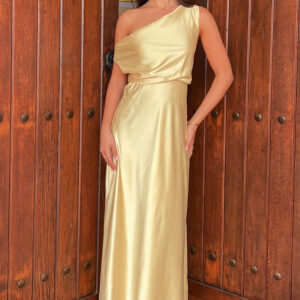 Sunshine Elegance Yellow Formal Maxi Dress